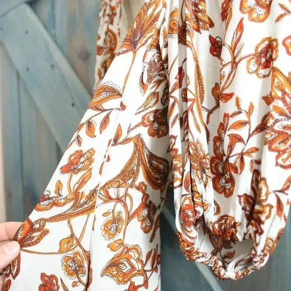 Floral Printed Midi NICHOLAS Danielle Dress Size 6 - Picture 9 of 10